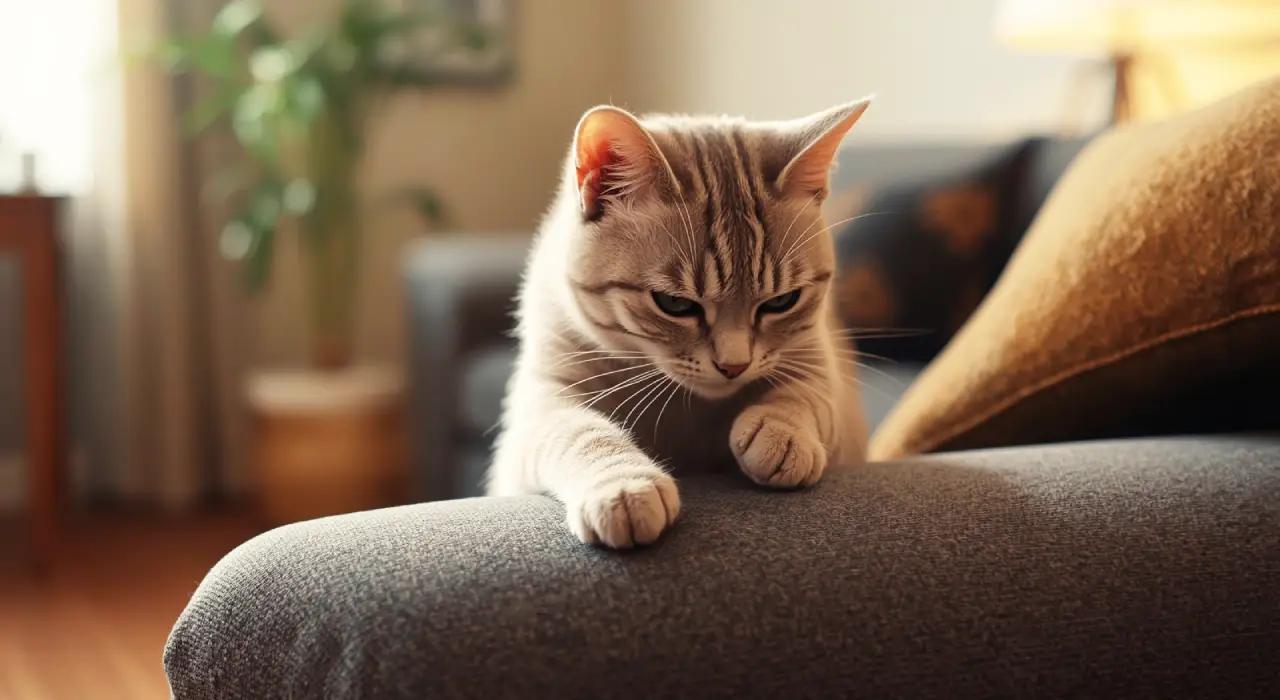 Por quê gatos arranham o sofá?
