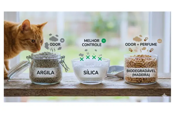 caixa de areia com mau cheiro problema comum gatos