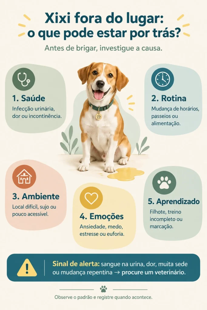 Causas do xixi fora do lugar