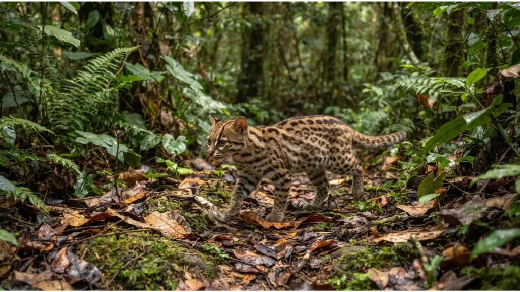 Gato-do-mato-pequeno na Mata Atlântica, parente brasileiro da nova espécie de gato