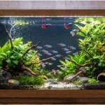 Quanto Custa Montar um Aquário: Preço Real e Custo por Mês Peixes para iniciantes nadando em um aquário de água doce montado