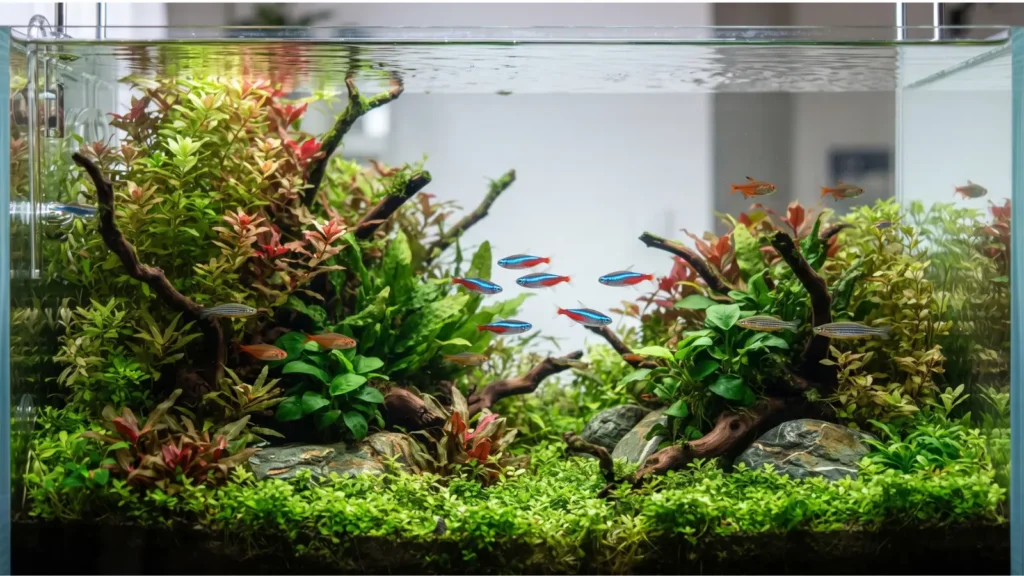 como montar um aquário para iniciantes: primeiros peixes no aquário ciclado